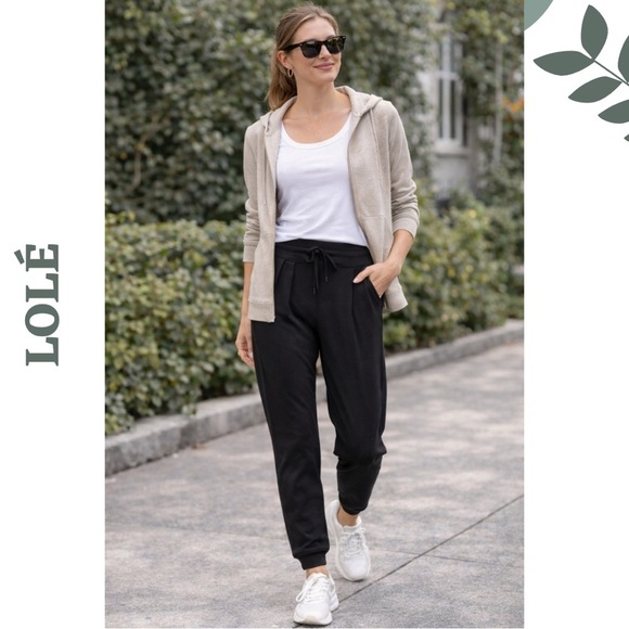Lole Pants - Lole Black Jogger Pants Women’s Medium | High Rise Drawstring